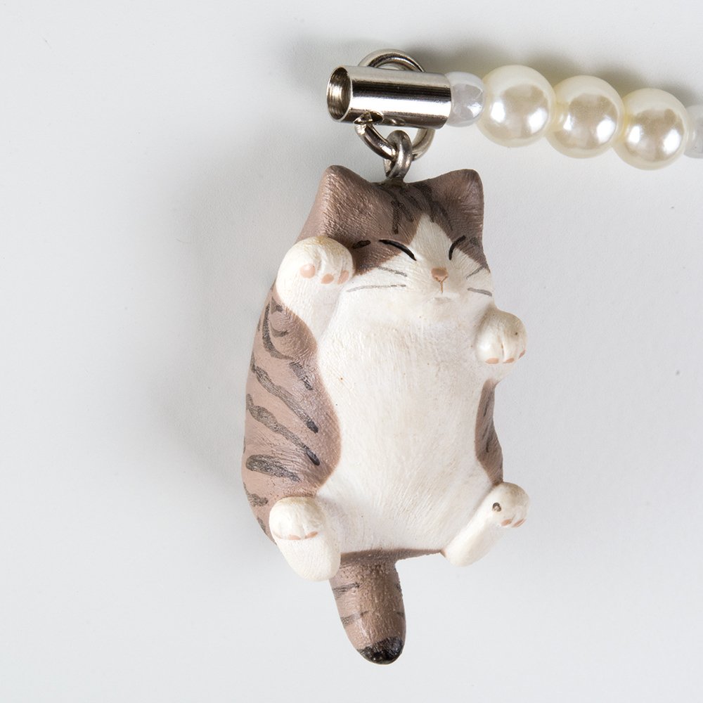 七福きてぃねこ　 ストラップ　 コンプリート品　プラスチック製品 猫の親子ストラップ 木製 | 和音